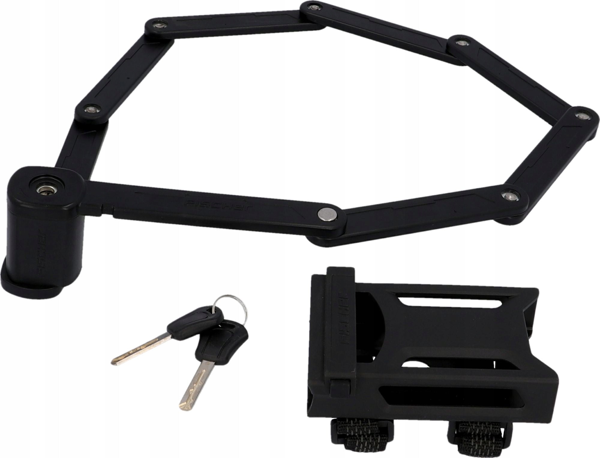 FISCHER Folding Bicycle Clasp 110 cm Lock for Bike with Key STRONG Length 110 cm