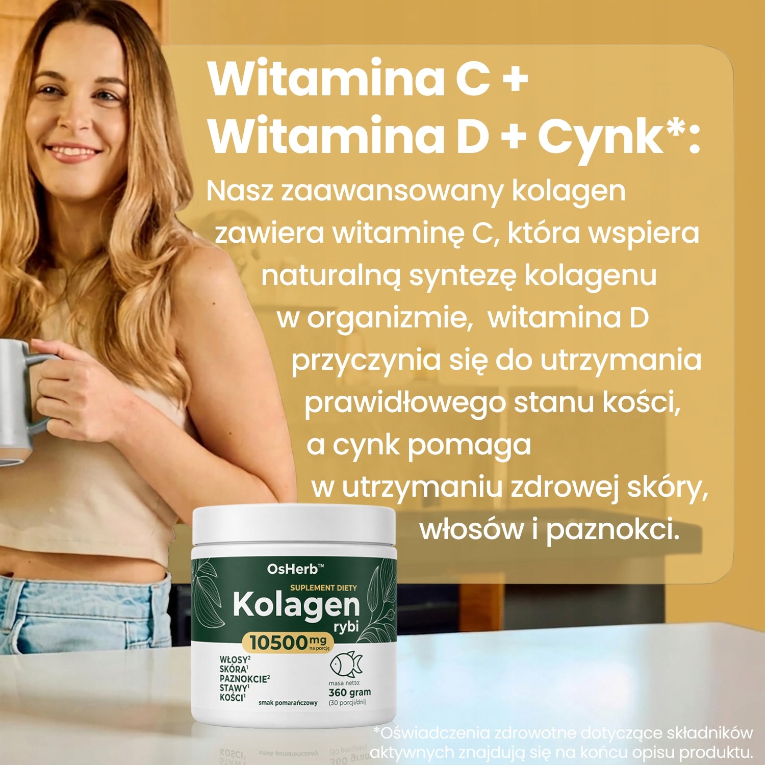 FISH COLLAGEN 10500mg ORANGE 30days JOINTS SKIN HAIR Hyaluron Wit C D3 Brand no brand