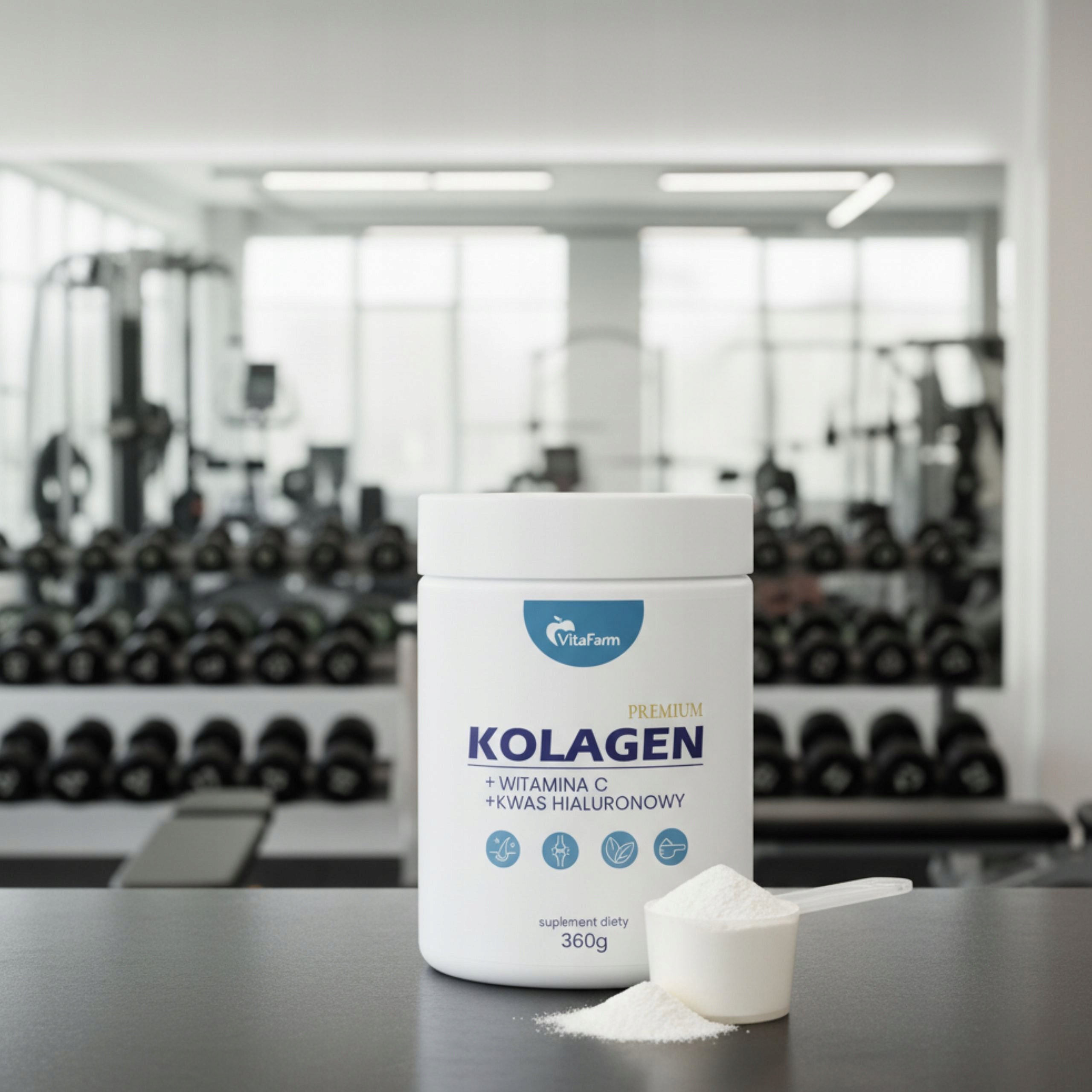 FISH Collagen Powder 360 g for joints vitamin C Hyaluronic acid Manufacturer code Kolagen w proszku na dwa miesiące