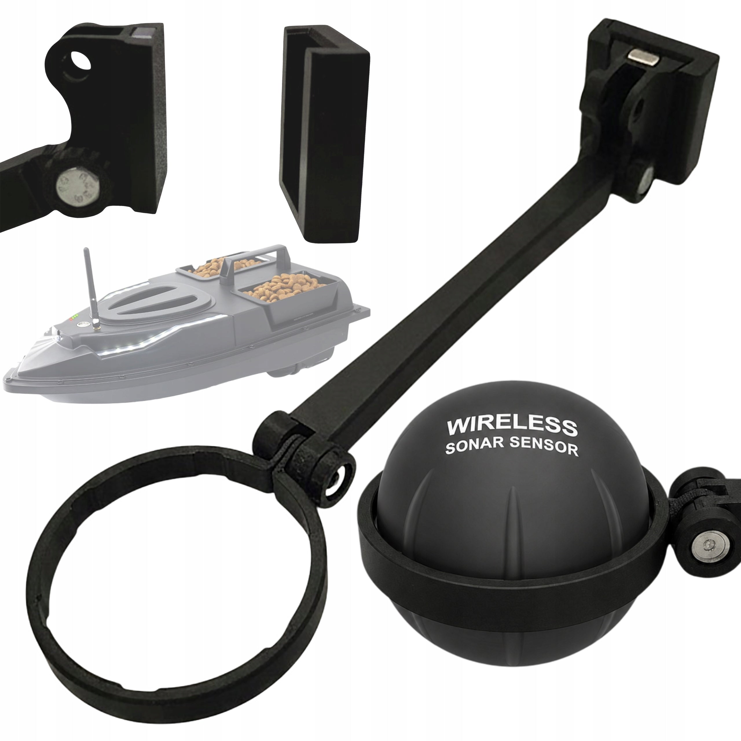 FISH FINDER SONAR HOLDER | WIRELESS SONAR SENSOR + QUICK COUPLER