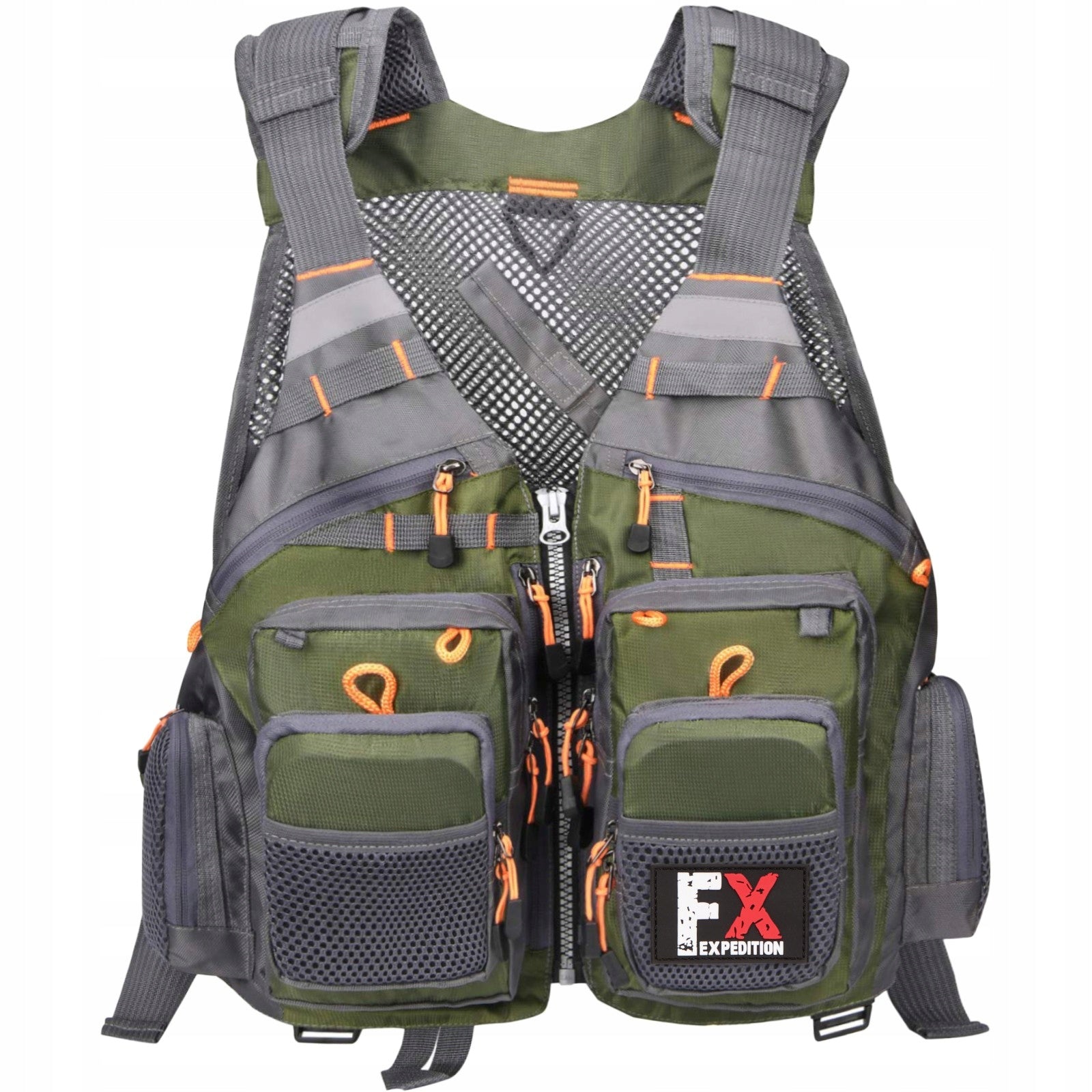 FISHERMAN'S VEST ADJUSTABLE S-XXXL LIGHTWEIGHT 7 FISHING POCKETS