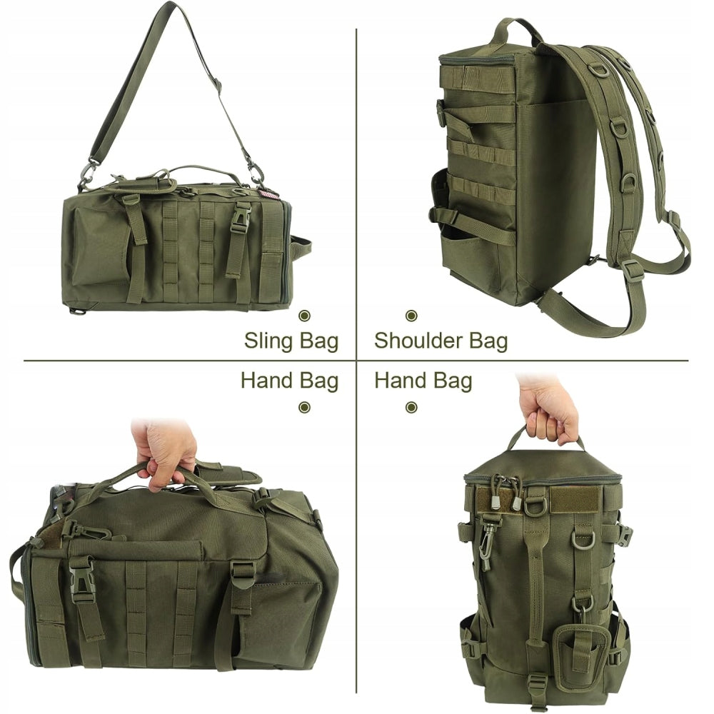 FISHING BACKPACK BAITS FISHING BAG FISHING COVER LURE BAG -- GREEN EAN (GTIN) 9331194008659
