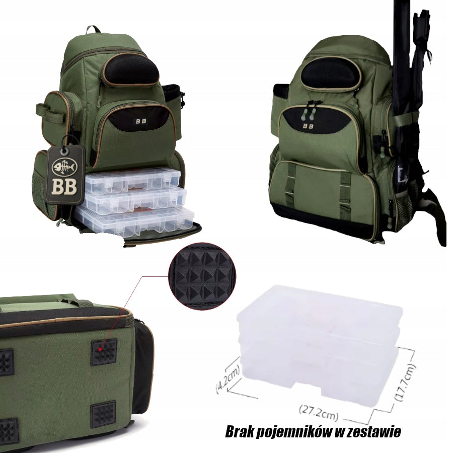 FISHING BACKPACK BEST BAITS FISHING BAG FISHING COVER FISHING BB EAN (GTIN) 5907173451309