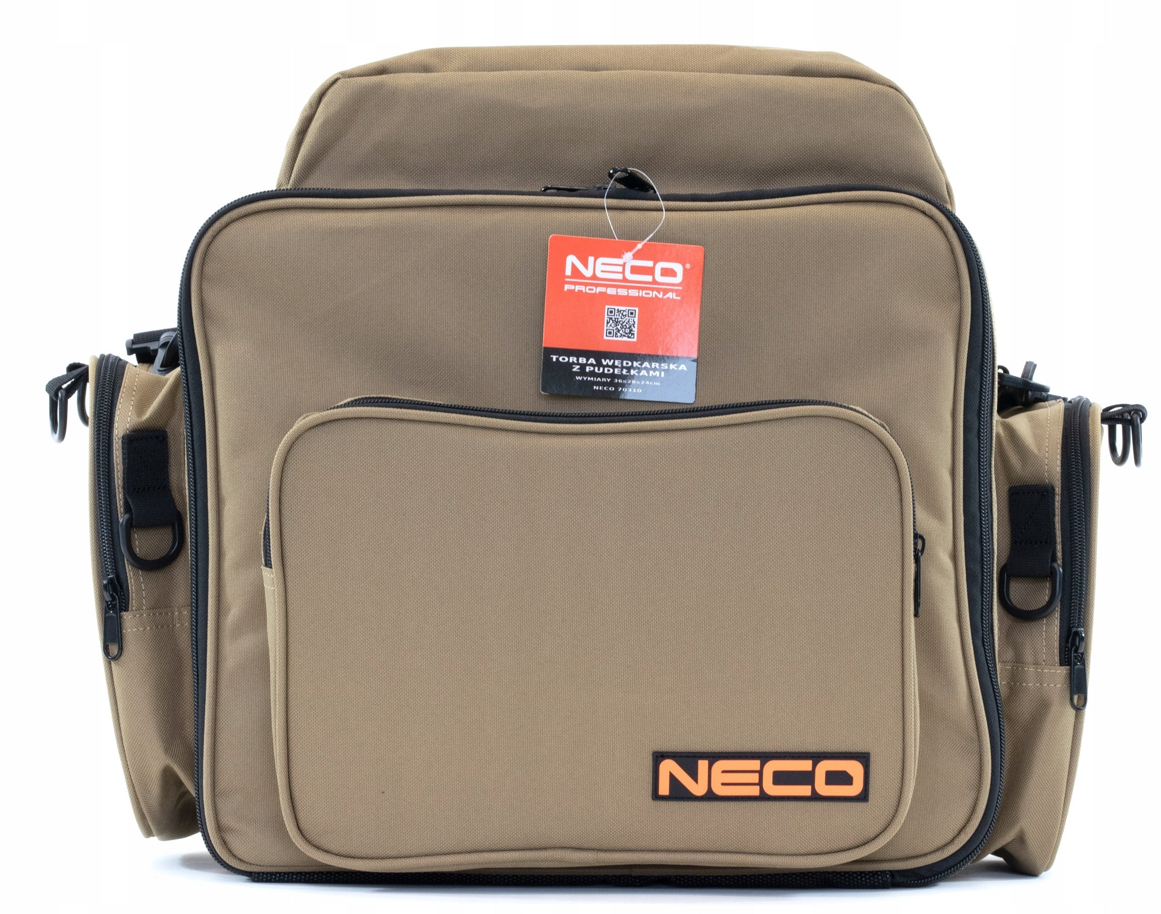 FISHING BAG 6 BOXES RUBBER BOTTOM 38X48X30CM Brand Neco