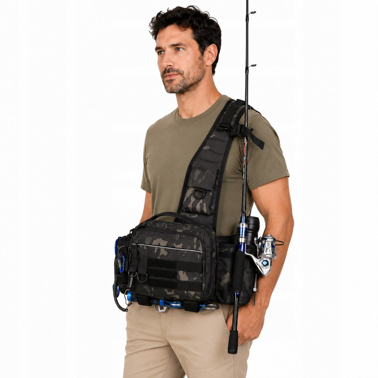 FISHING BAG SPINNING BACKPACK FOR FISH ORGANIZER COVER GIFT Brand no brand