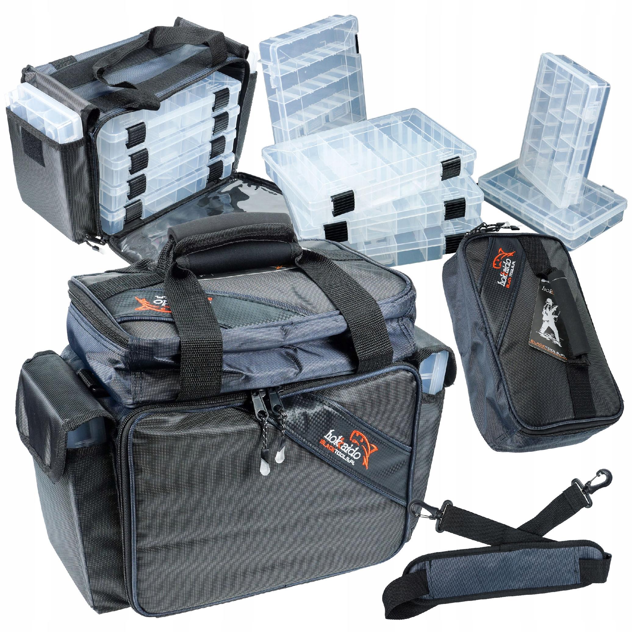 FISHING BAG WITH 6 BOXES HOKKADO 40/20/30-6 FOR ANGLER