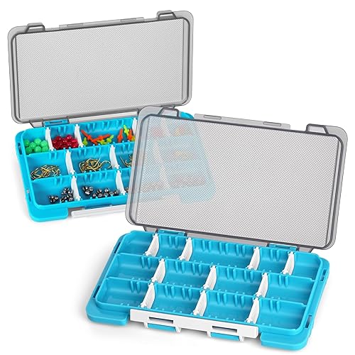 FISHING BAIT ORGANIZER PLASTIC 2IN1 COMPARTMENTS 17 5CM for home