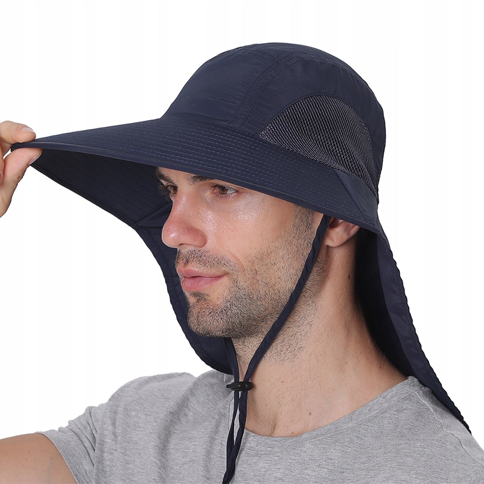FISHING BASEBALL CAP WITH UV FISHING NECK COVER Size (head circumference in cm) universal