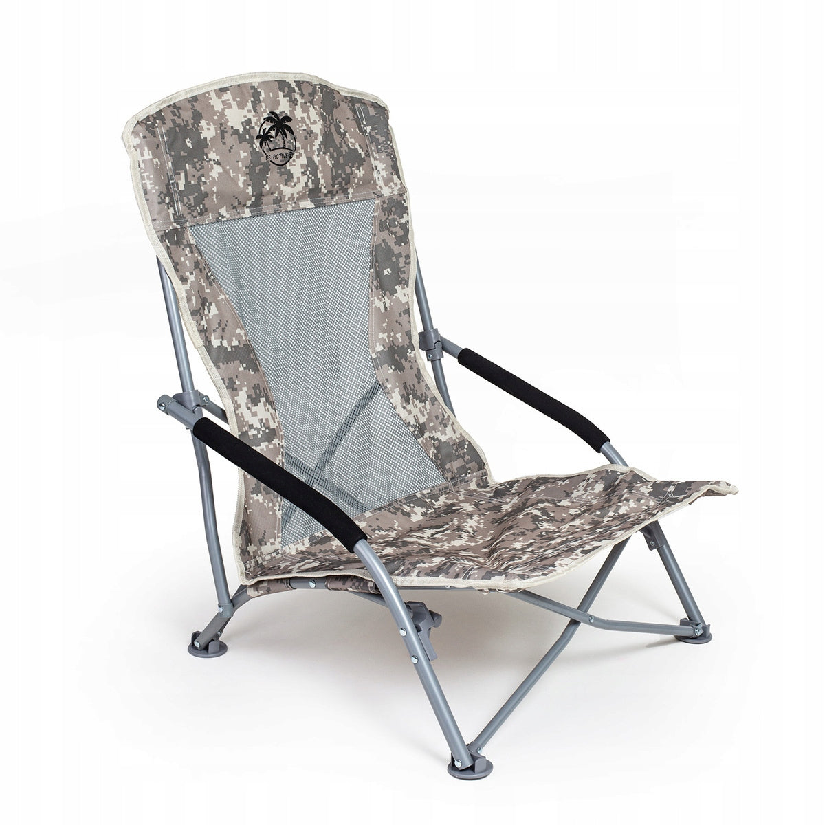 FISHING BEACH HIKING CHAIR FOR FISHING FOLDING CAMO 53 x 70 cm Color beige