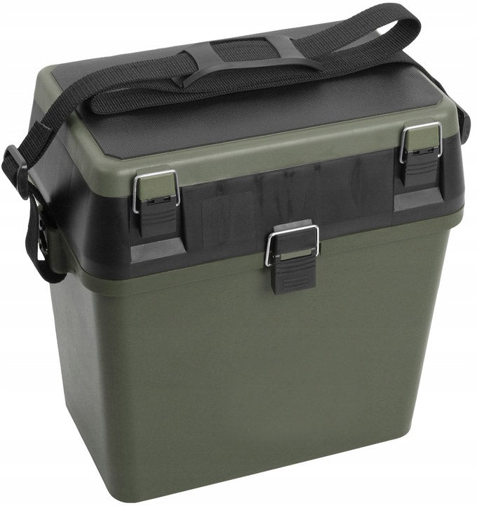 FISHING BOX, FISHING SEAT, STORAGE COMPARTMENTS, STRAP 2 in 1 - PUD321