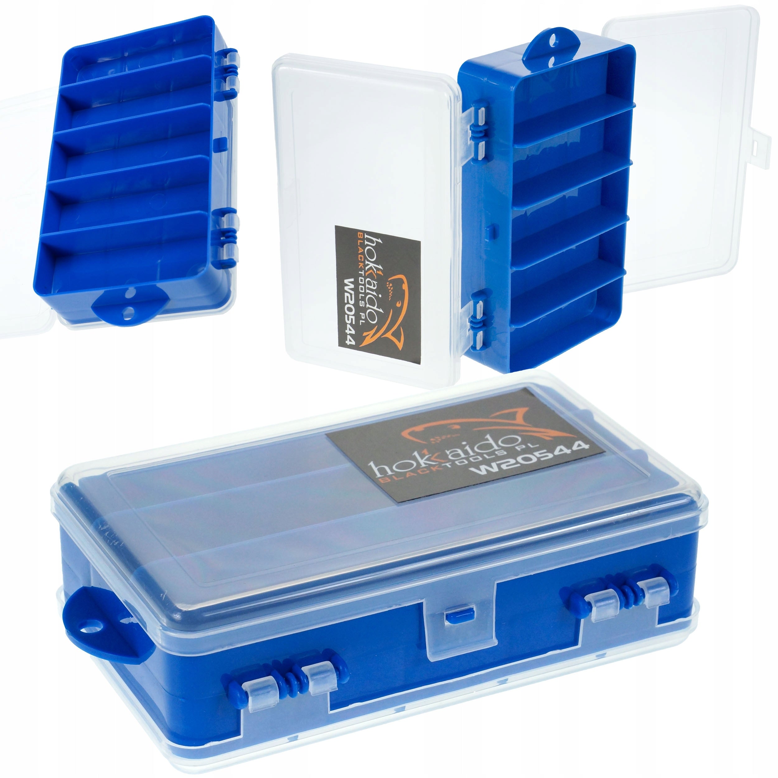 FISHING BOX HOKKAIDO DOUBLE SIDED 14,5 x 8,5 x 4,5cm FOR ACCESSORIES FOR