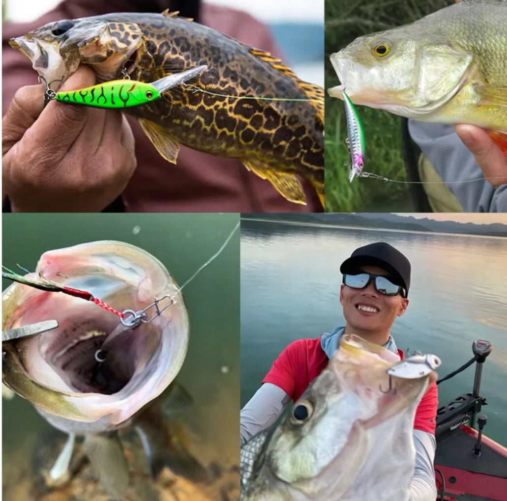 FISHING BOX SET OF FISH LURES HOOK SPINNING FLOAT AKCESORIA Fishing method universal