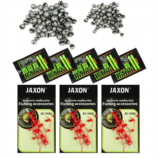 FISHING BOX jaxon + set of 250 accessories FOR GIFT float feeder Product weight with unit packaging 1 kg