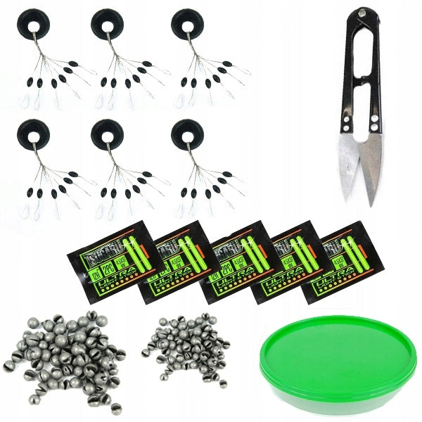 FISHING BOX set of 246 accessories FOR GIFT float ground spinning Product weight with unit packaging 1 kg