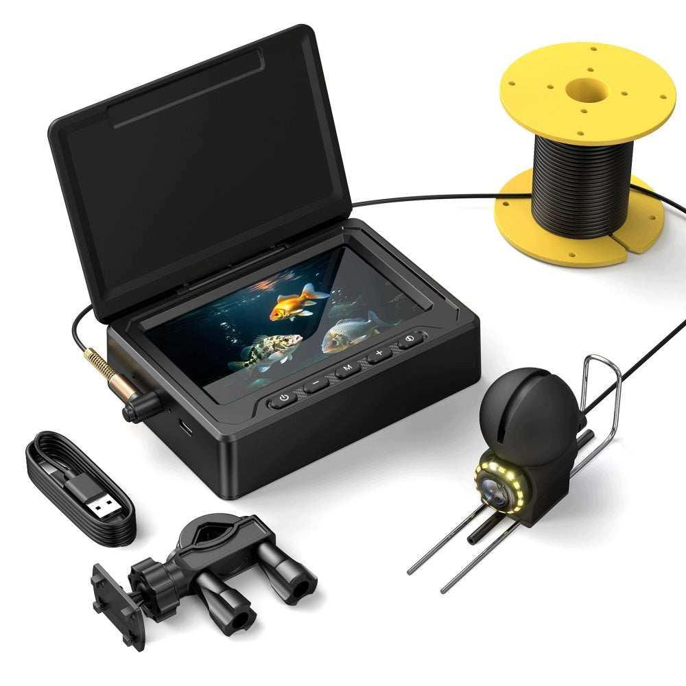 FISHING CAMERA UNDERWATER NIGHT MODE INFRARED IR SCREEN 4.3" HD 20m IP68