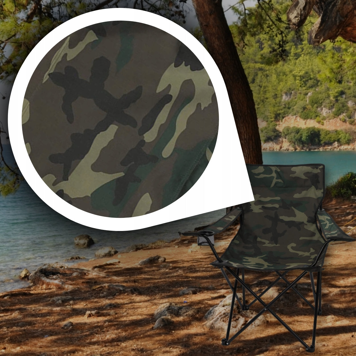 FISHING CHAIR FISHING FOLDING FISH CHAIR + COVER HANDLE Kind chair