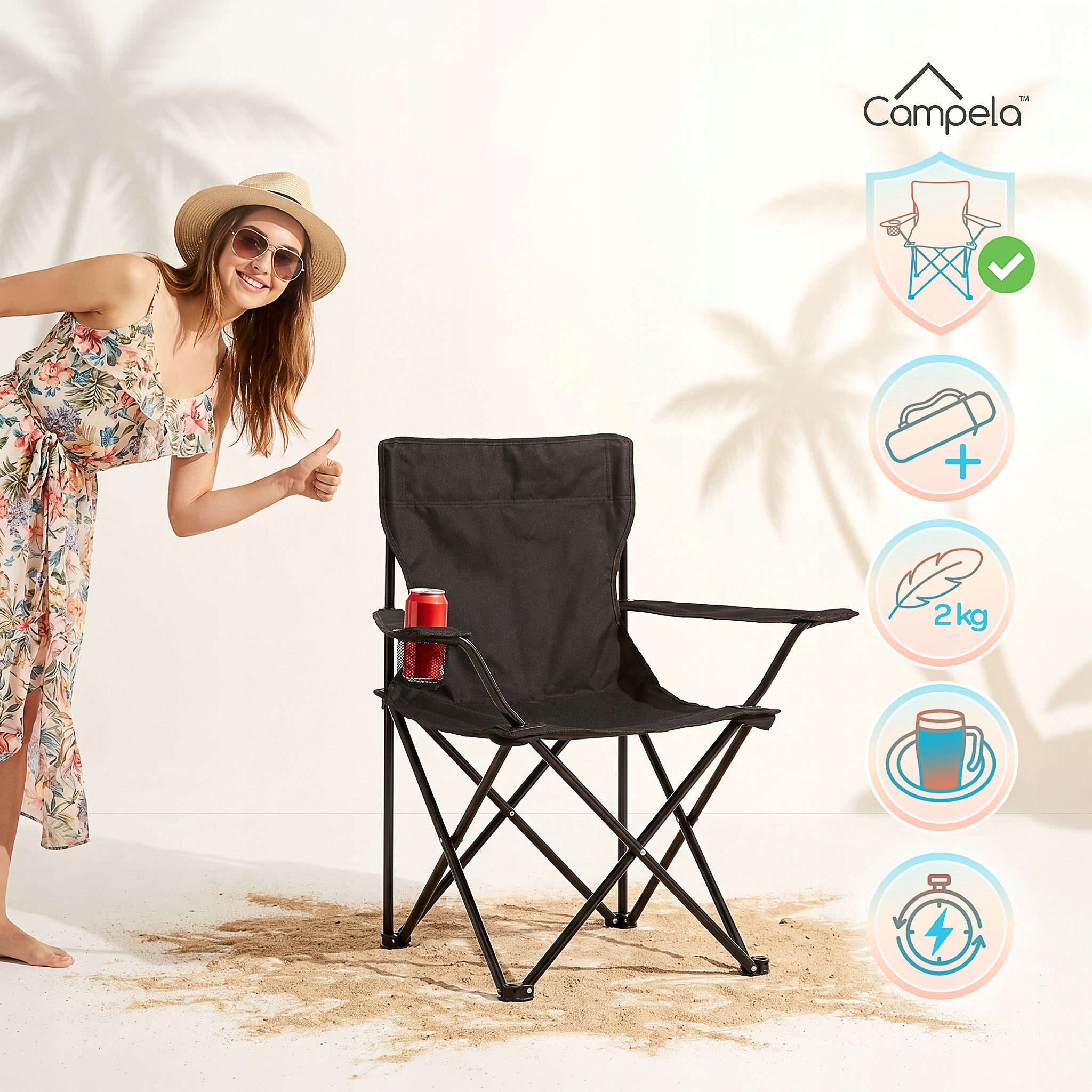 FISHING CHAIR FISHING HIKING FOLDING FISHING CHAIR COVER Manufacturer code CA1406BLK