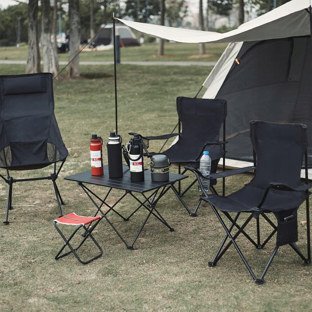 FISHING CHAIR FOLDING HIKING FISH CAMPING STOOL CHAIR Manufacturer code Krzesło składane BEDEE z podłokietnikiem