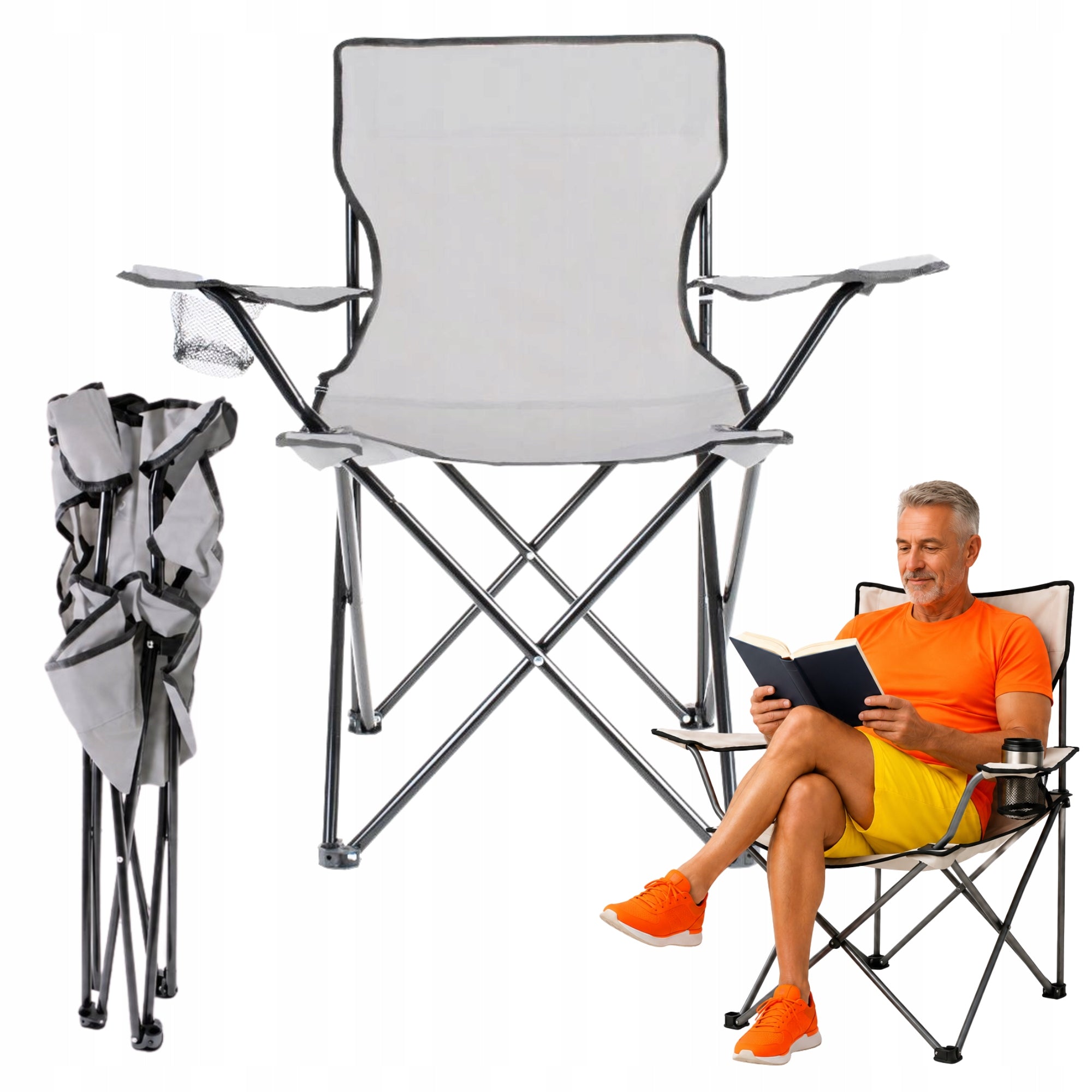 FISHING CHAIR FOR HIKING FISH FOLDING HANDLE COVER COMFORTABLE Brand Jack Mors