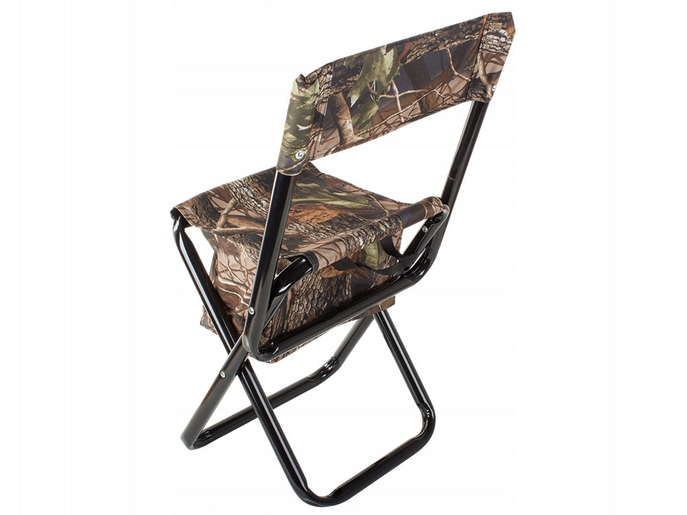 FISHING CHAIR WITH BACKREST AND CAMPING HIKING BAG FISH HOLDER Color beige
