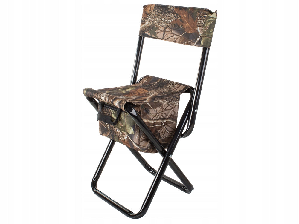 FISHING CHAIR WITH BACKREST AND CAMPING HIKING BAG FISH HOLDER Packaging status original