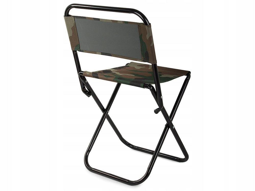 FISHING CHAIR WITH TOURIST BACKREST FOLDING CAMO FISH Color beige