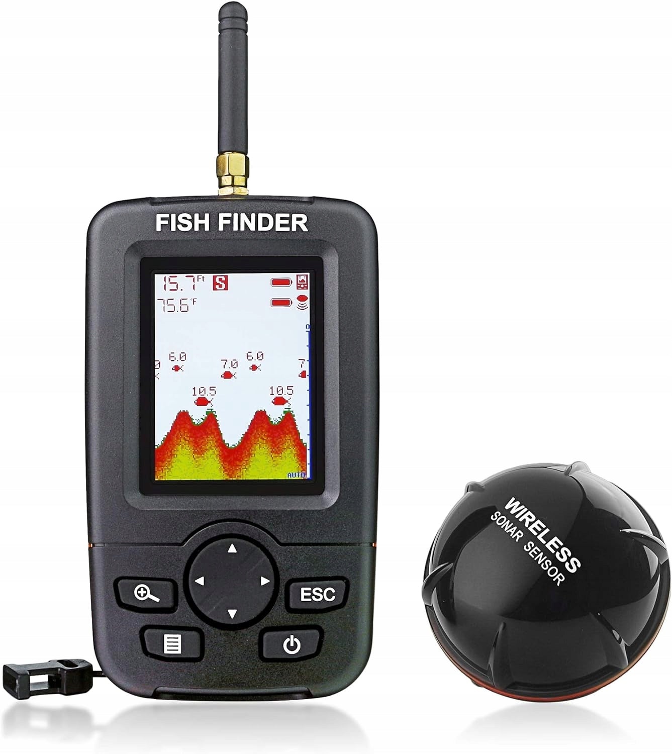 FISHING ECHO SOUNDER WIRELESS SONAR FISH PROBE FOR BAIT BOAT EAN (GTIN) 882696164163