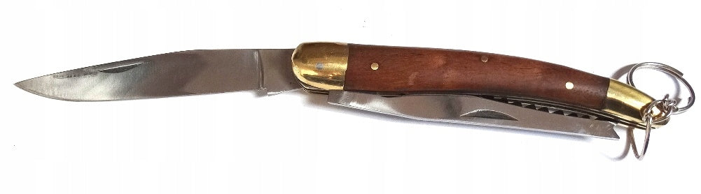 FISHING FOLDING KNIFE 2 BLADES BRASS ! Brand no brand
