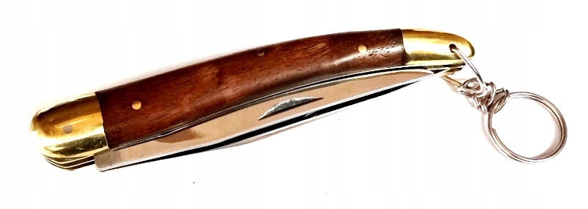 FISHING FOLDING KNIFE 2 BLADES BRASS ! Manufacturer code N2O