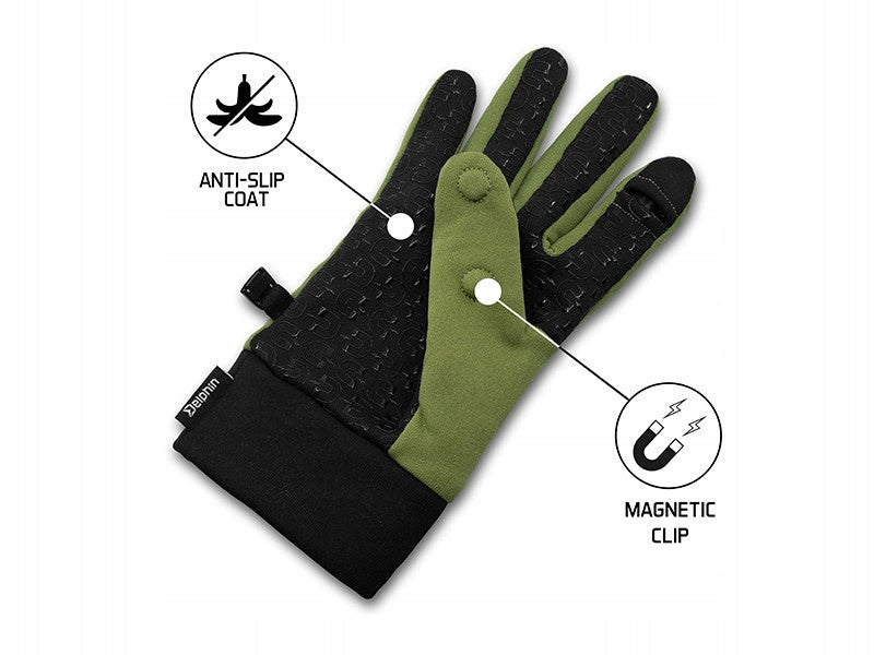 FISHING GLOVES DELPHIN MagneTIP XL Brand Delphin