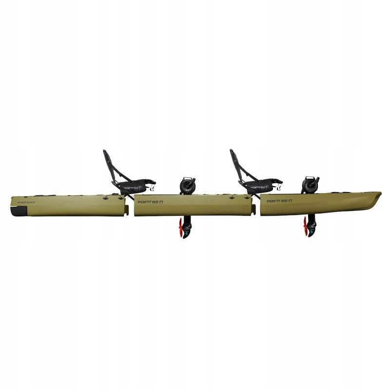 FISHING KAYAK TWO FOLDING WITH POINT DRIVE Material polyethylene