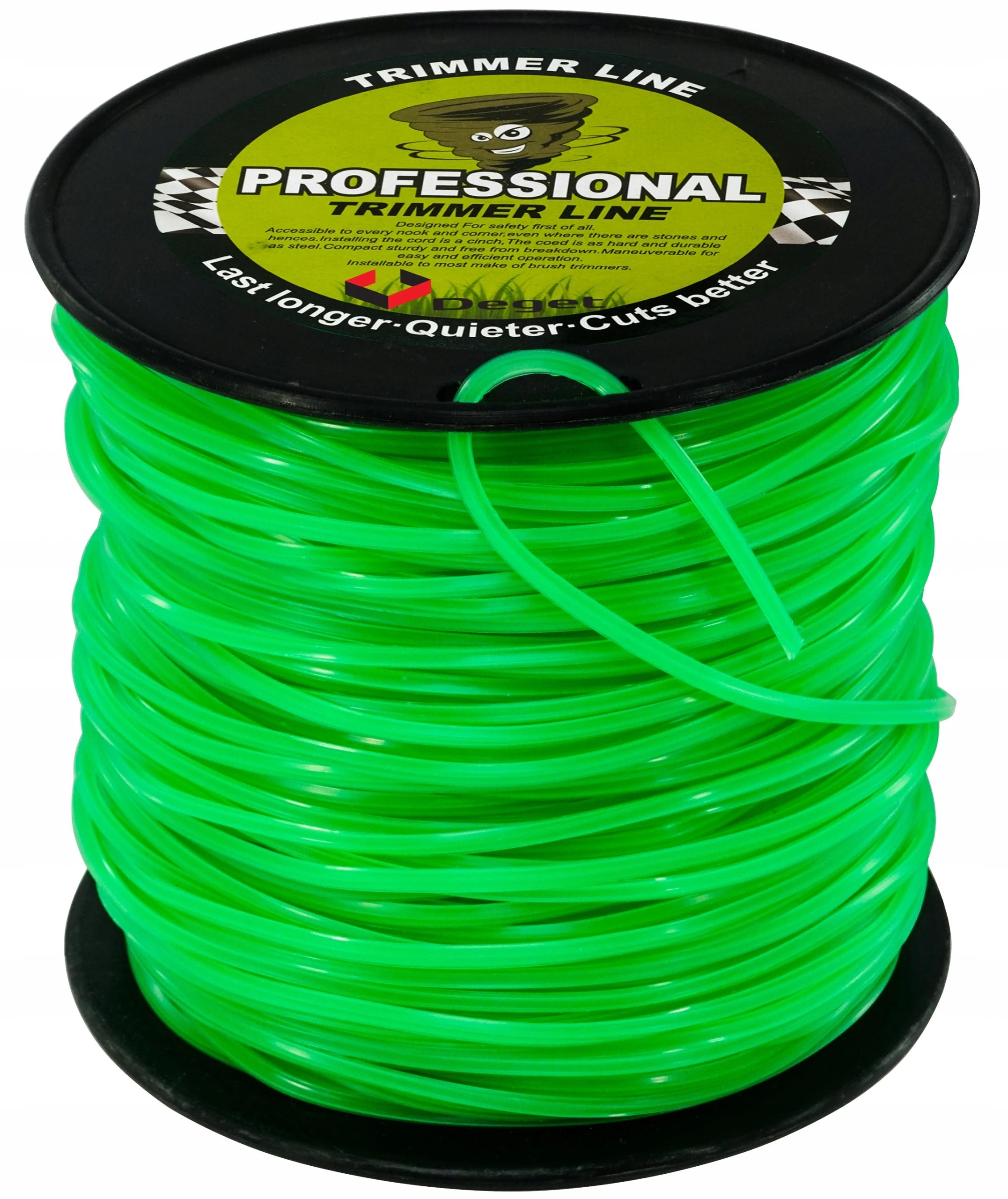 FISHING LINE FOR SCYTHES AND TRIMMERS 2,4 mm SQUARE 100 mb