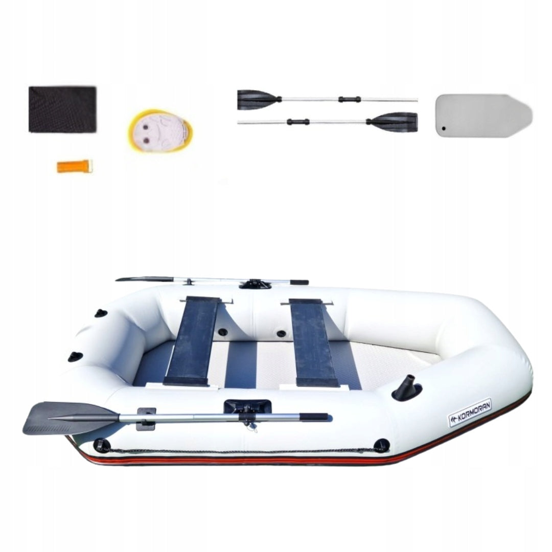 FISHING Pontoon 2os Kormoran 260 AD FLOOR AIRDECK Strong PVC