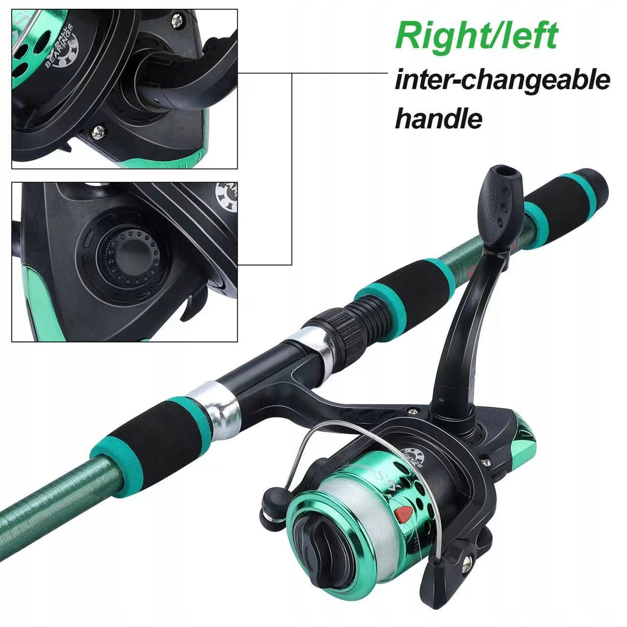 FISHING ROD 1.8m SET BAIT REEL FOR KIDS Rod construction type telescopic