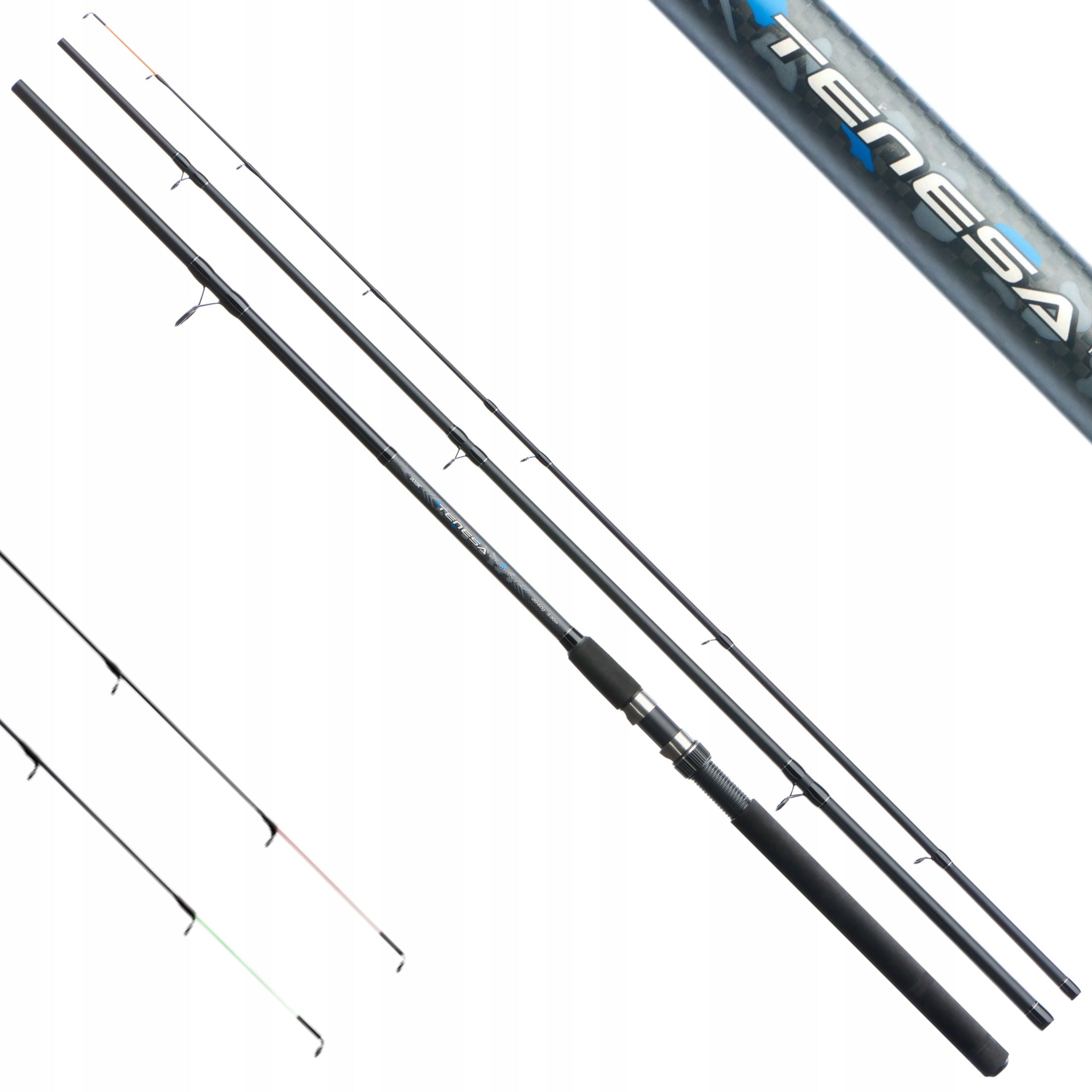 FISHING SET 2x fishing rod JAXON FEEDER 2x reel COVER method Z81 Brand Atilo