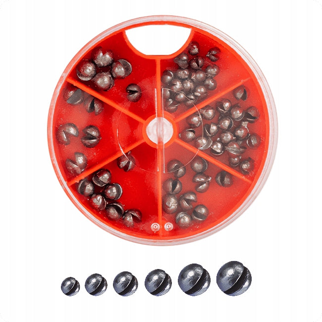 FISHING WEIGHTS SAHIDO LEAD BULLETS 60G 6 SIZES WEIGHTS