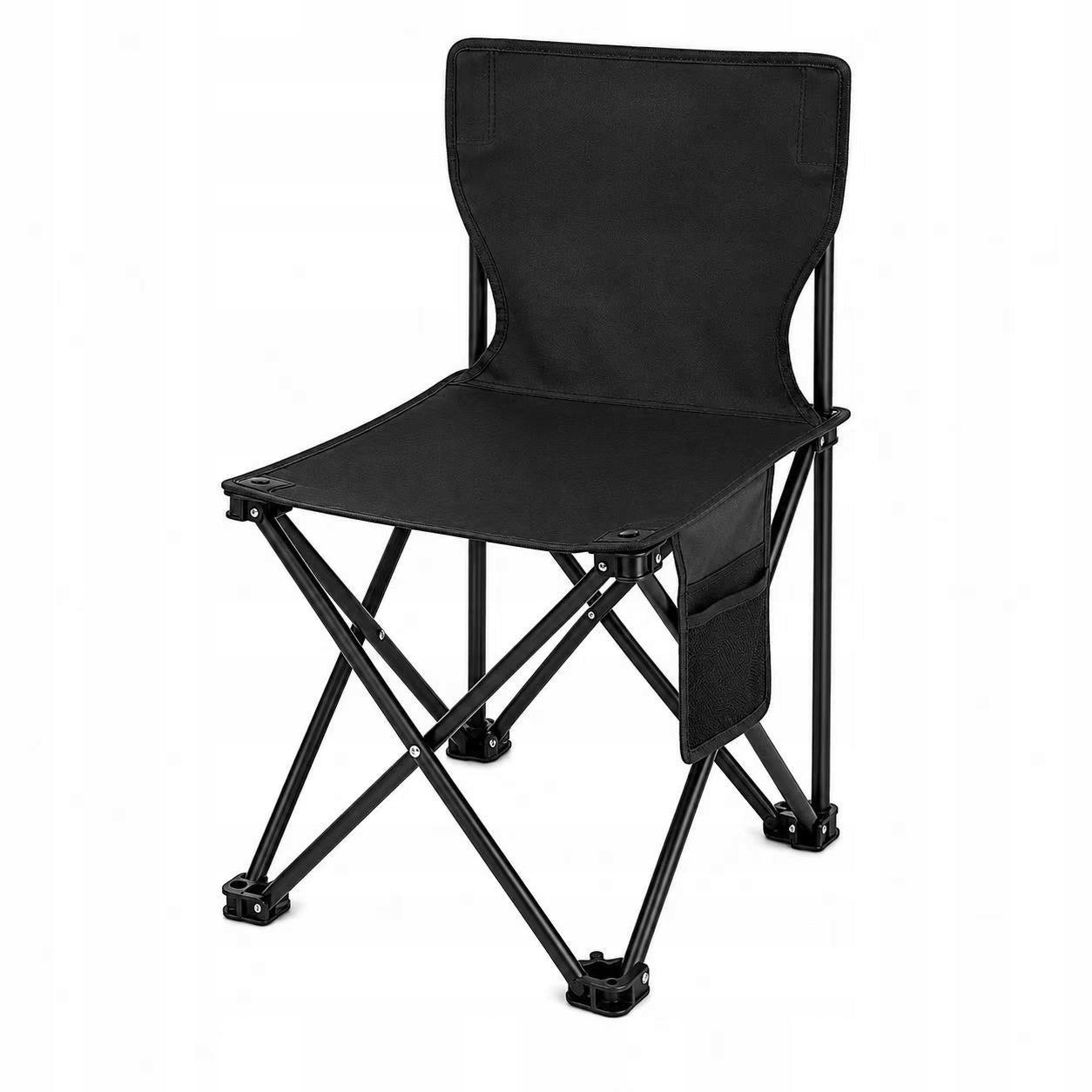 FISPIN Hiking Chair Folding Fishing Camping Strong Black Packaging status original