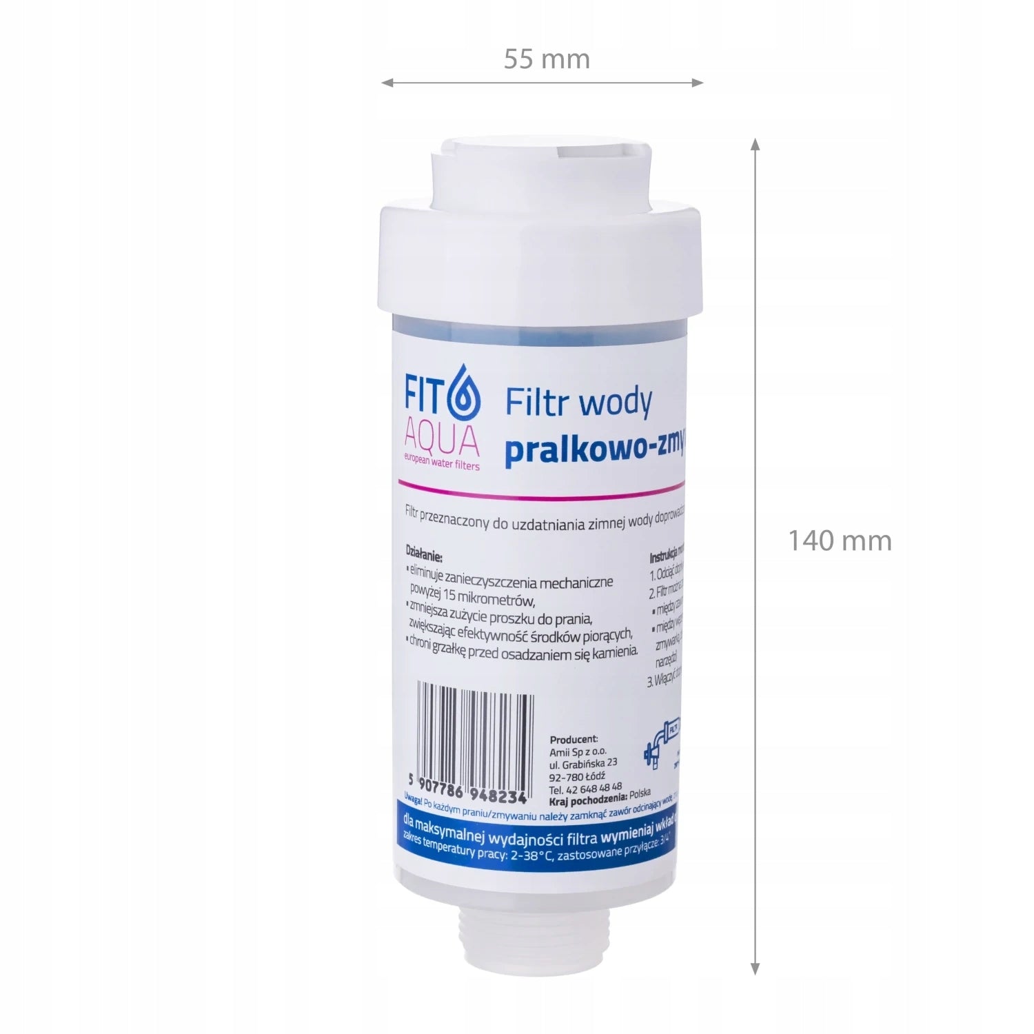 FITAqua AWF-WSM Washer-Dishwasher Water Filter Brand Fitaqua