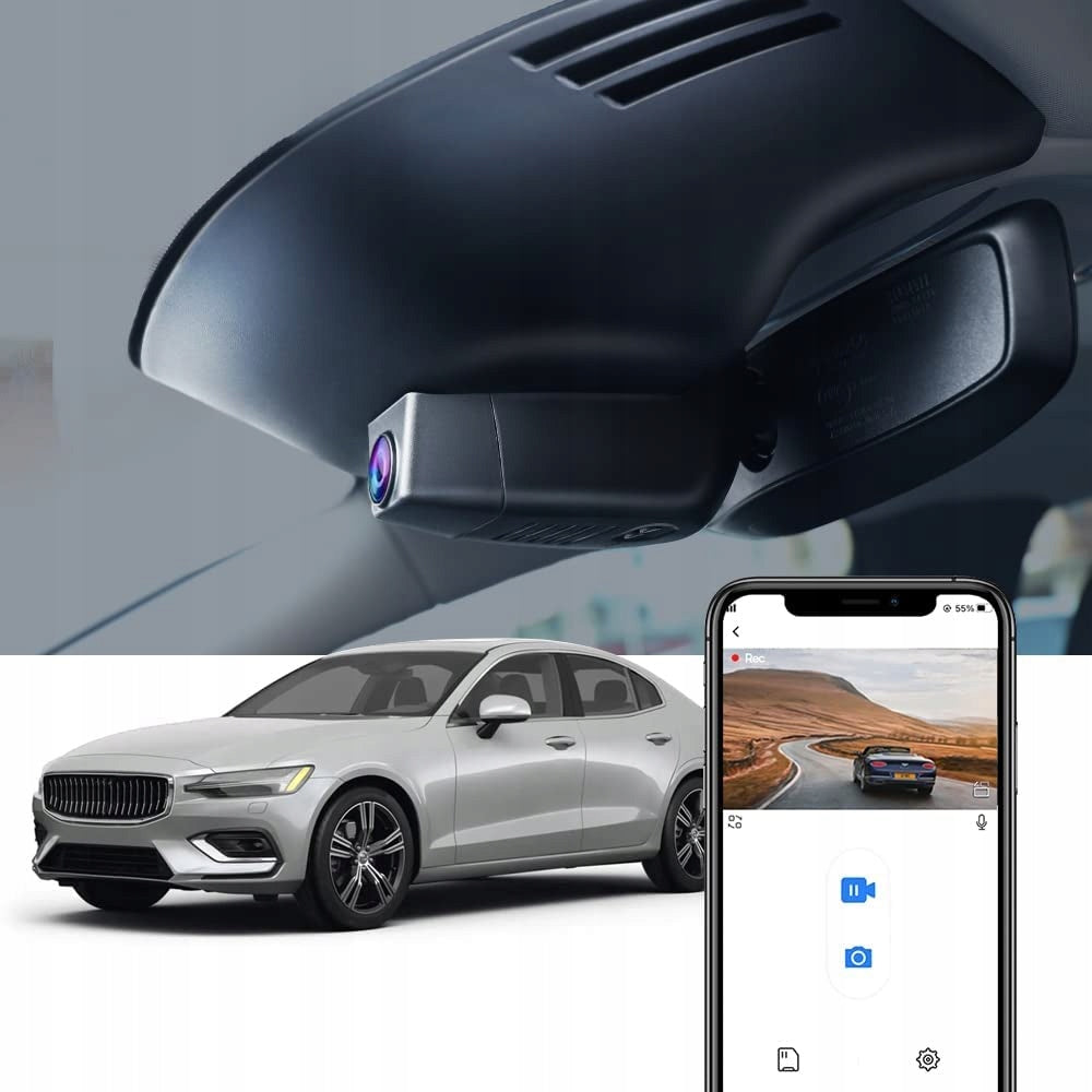 FITCAMX Volvo S60 V60 4K WiFi 64GB Car Camera