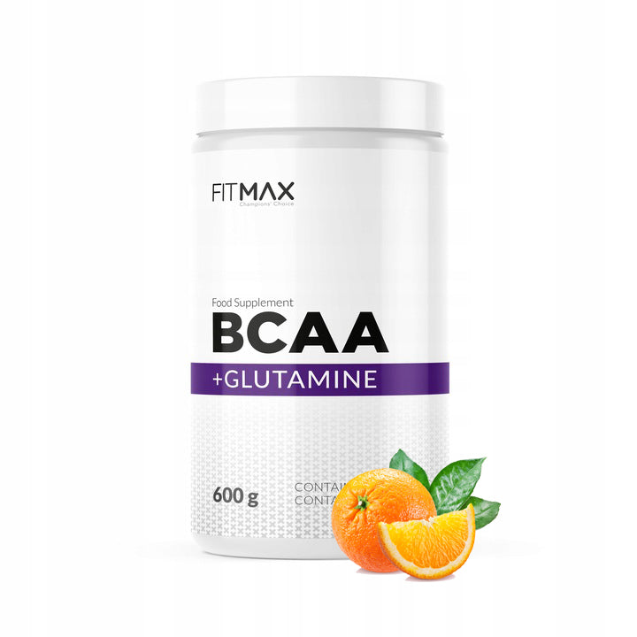 FITMAX BCAA+GLUTAMINE 600G AMINO ACIDS ANTI-CATABOLIC ORANGE