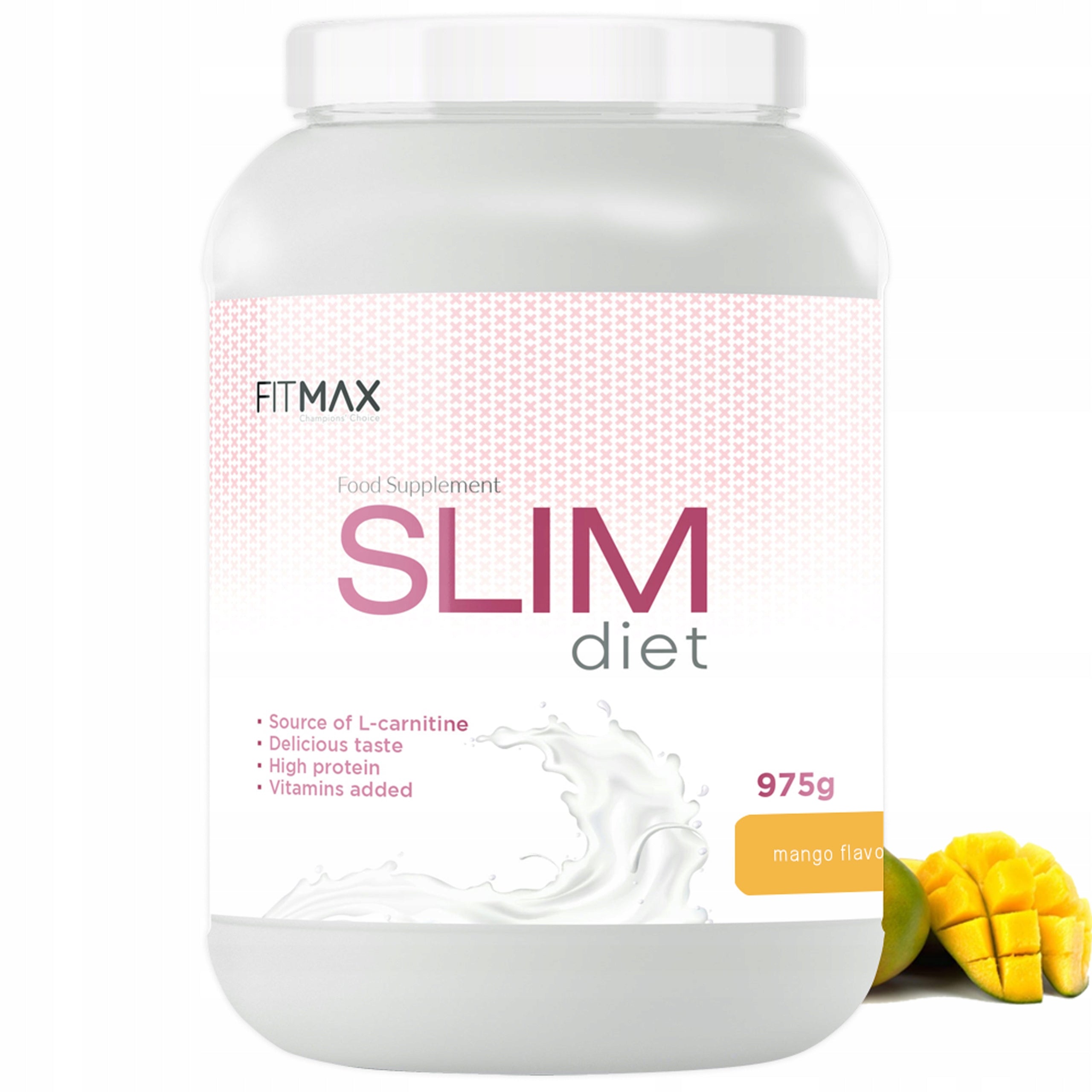 FITMAX SLIM DIET 975g Whey Protein Concentrate Vitamin Folic Acid