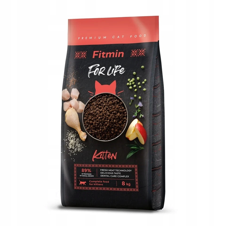 FITMIN Cat For Life Kitten Dry Kitten Food 8kg