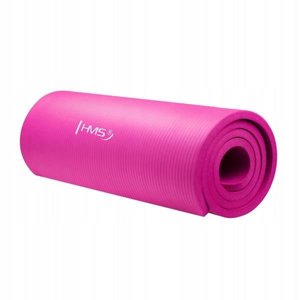 FITNESS EXERCISE MAT YOGA YM04 HMS THICK 1,5 cm Color pink