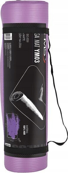 FITNESS GYM MAT FOR YOGA HMS YM03 PURPLE 183 X 61 X 1 CM Color purple