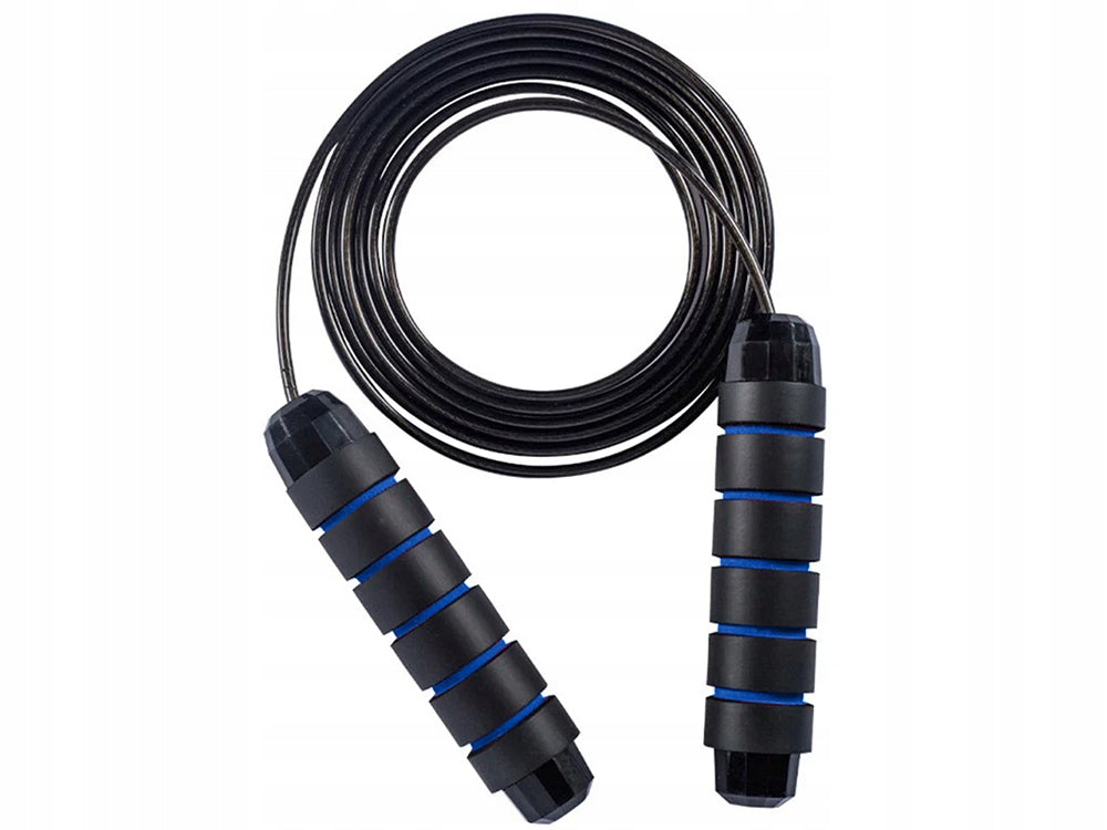FITNESS JUMP ROPE WITH BEARINGS ADJUSTABLE CROSSFIT blue Manufacturer code 14313_N