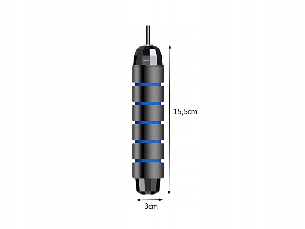 FITNESS JUMP ROPE WITH BEARINGS ADJUSTABLE CROSSFIT blue Packaging status original
