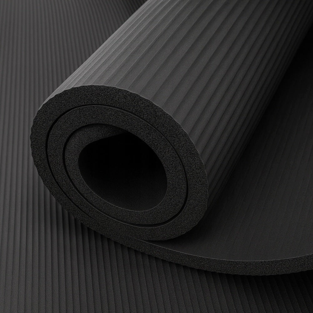 FITNESS MAT FOR YOGA EXERCISES FOAM GYMNASTIC MAT NBR THICK Manufacturer code CZARNY