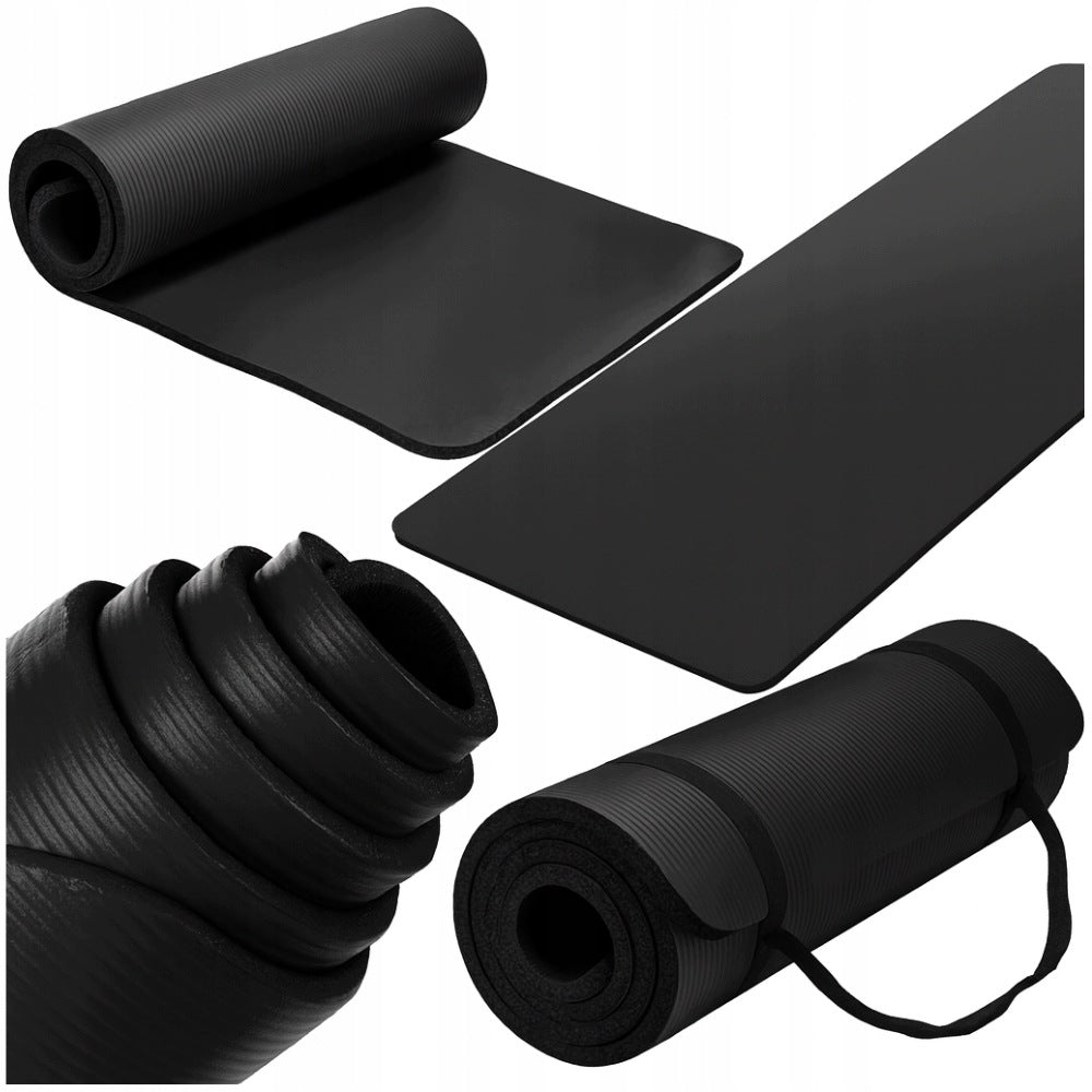 FITNESS MAT FOR YOGA EXERCISES FOAM GYMNASTIC MAT NBR THICK Packaging status original