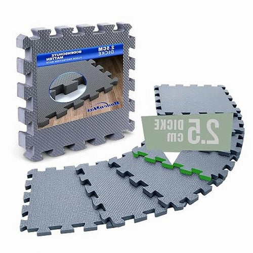 FITNESS MAT PUZZLE EVA 6 PCS. 30X30X2 5 CM NON-SLIP FOR EXERCISE