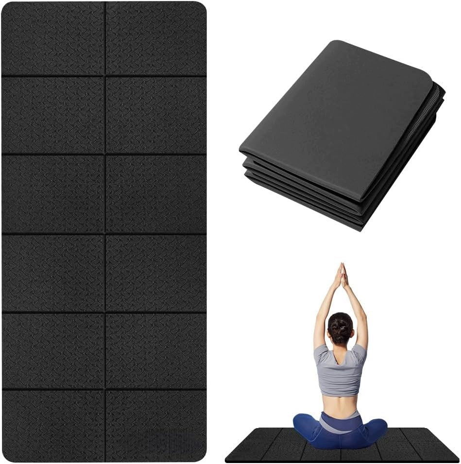 FITNESS PROTECTIVE MAT 183X61 CM THICKNESS 6 MM FOLDING NON-SLIP